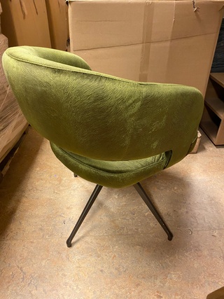 Eetkamerstoel, HE, Manon, groen, 65x64x82cm (48 zithoogte)