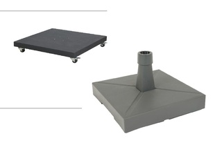 9x Parasolvoet, Platinium Soretto En Lesli Living, 90kg en 40kg
