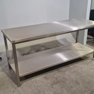 3x RVS werktafel