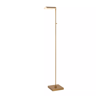 2x Vloerlamp, Lucide, Aaron, goud/messing, 20x20x134cm