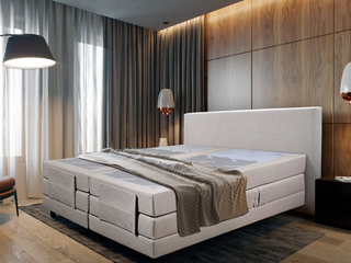 Elektrische boxspringcombinatie, M-Ray, Sense Exclusief, Beige