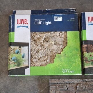 3x Aquarium achterwand, O.a. Juwel