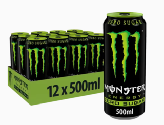 Ca. 100x Energiedrink – 12 pack Monster, Green, Zero