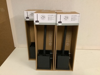 4x WC- borstelhouder, Loft-Game 828994, zwart