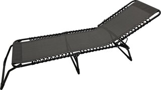 2x Ligbed opvouwbaar 190 x 57 x 28 cm 4Gardenz, grijs