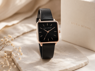 Dames Horloge Lily&Stone, Rosado & Black