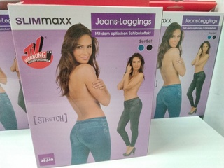 Ca. 40x Jeans leggings Slimmaxx, blauw/zwart