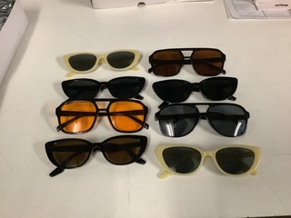 Ca. 180x Zonne brillen,  diverse kleuren
