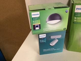 6x Binnen- en buiten lampen Philips, Diverse, kunststof/metaal