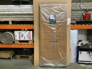 Buitendeur 87,5 x 201,5, bruin