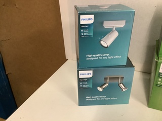 6x Binnen- en buiten lampen Philips, Diverse, kunststof/metaal