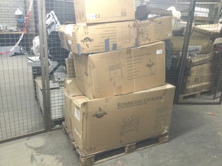 Pallet met Barbecues + haard El Fuego