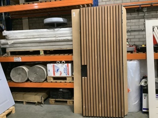 Buitendeur 93 x 240, zwart/bruin