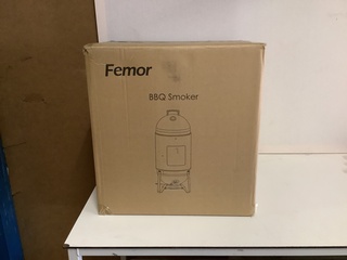 Smoker houtskool barbecue, Femor, zwart