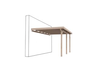 Carport  750x300x270 cm, Wand
