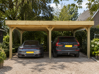 Dubbele carport 1000x600x270 cm, Vrijstaand