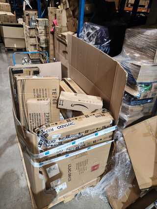 Pallet met retouren