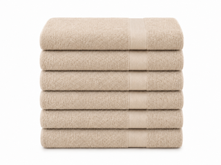 Ca. 60x Handdoek, 50/100 500gsm, beige
