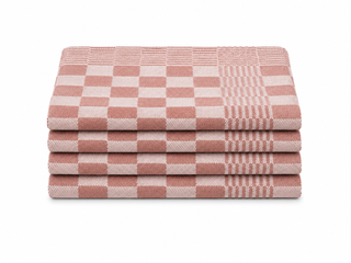 Ca. 144x Horeca theedoek, rood geblokt