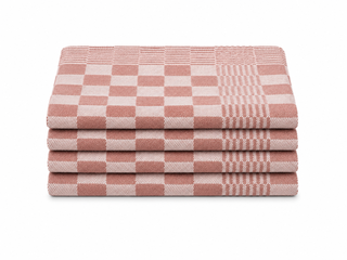 Ca. 144x Horeca theedoek, rood geblokt