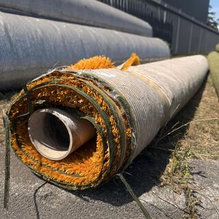 Ca. 14m2 Kunstgras, 24 mm hoog, geel