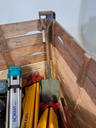 Diverse garage inventaris, O.a Topcon, Bosch