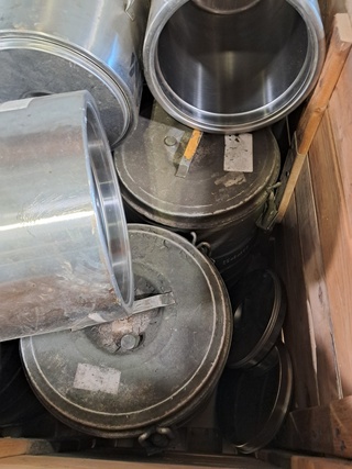 6x Voedselcontainer en 4x koffiedispenser, O.a Animo