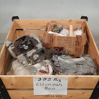 6x Cilinderkop in onderdelen
