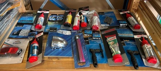 Ca. 25x Fiets accessoires en onderhoud, W.o. Union, XLC, Cyclon