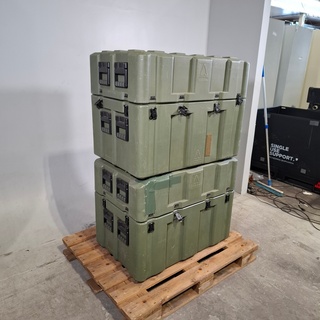 2x Kunststof container, Amazon Cases