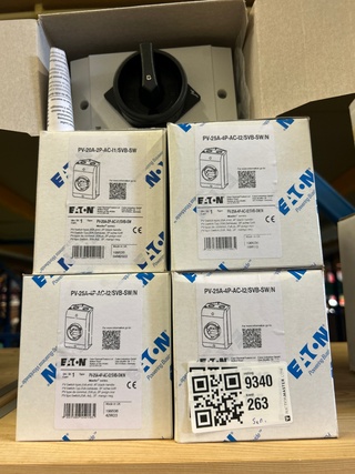 5x PV-werkschakelaar, Eaton
