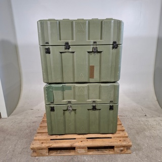 2x Kunststof container, Amazon Cases