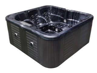 Outdoor Spa Vonato Flavina Zwart bad, zwarte skirts