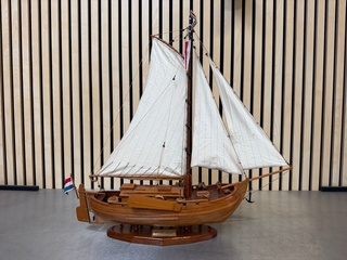 Gedetailleerd houten scheepsmodel Neeltje Jacoba lengte 60 cm
