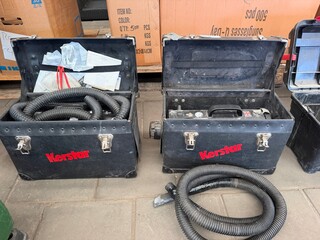 2x Kerstar professionele stofafzuig-/industriële stofzuigerunit met sl