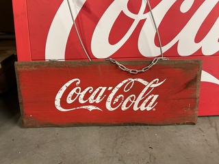 2x Reclamebord Coca Cola