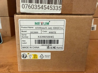 5x Bluetooth barcodescanner, Netum, DS2800, wit