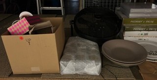 Partij servies + ventilator