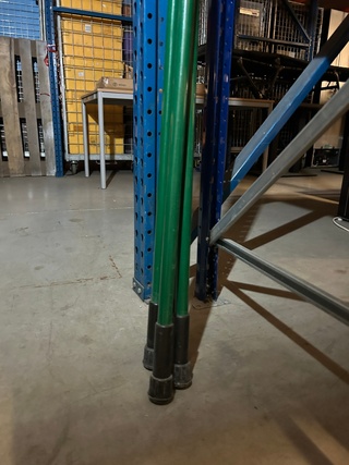4x Telescopische montagesteunen, Curtain-Wall