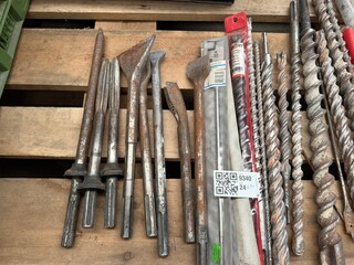 Partij SDS betonboren en beitels diverse maten ca. 25x