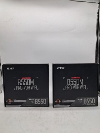 2x Moederbord, MSI, B550 Pro-VDH AMD