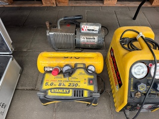 5x Gereedschap w.o. vacuümpompen, compressor en vul-/servicestation