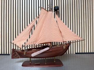 Gedetailleerd houten scheepsmodel Botter 1912
