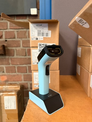 3x Bluetooth barcodescanner, Netum, DS7500, blauw