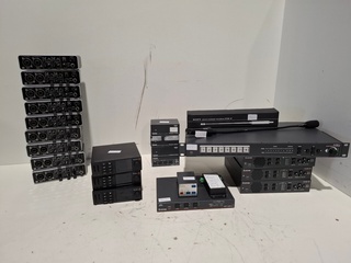 Partij Diverse professionele AV apparatuur, Extron, Shure, Behringer,