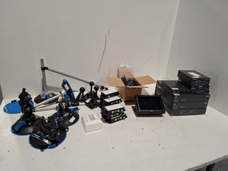Partij Diverse professionele AV apparatuur, Manfrotto, BL, Neets, Extr