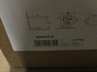 Randloos hangtoilet, Aloni, ECO5514.01, Wit