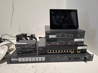 Partij Diverse professionele AV apparatuur, Extron, Cisco, Logitech