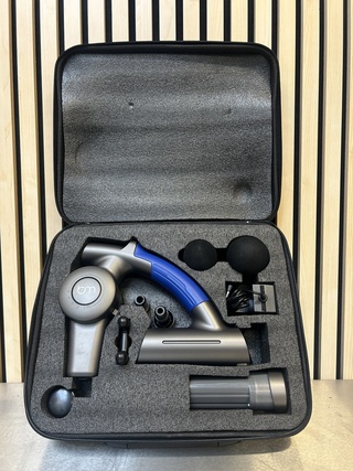 4x Premium massage gun in koffer met 6 opzetstukken, Bluemay