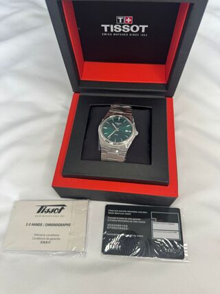 Horloge, Tissot, PRX, T137.410.11.091.00, Groen